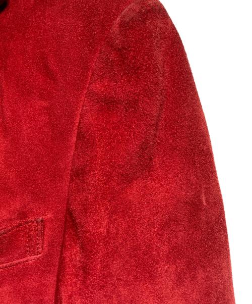 Y's for men（ワイズフォーメン）Y's for men (ワイズフォーメン) スウェードレザージャケット レッド サイズ:2の古着・服飾アイテム