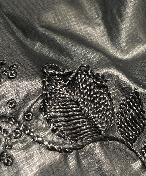 HaaT（ハート）HaaT (ハート) 刺繍ダウンコート ブラック サイズ:2の古着・服飾アイテム