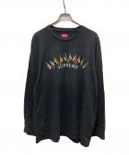 SUPREMEシュプリーム）の古着「19AW Flags L/S Top Tee」｜ブラック