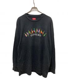 SUPREME（シュプリーム）の古着「19AW Flags L/S Top Tee」｜ブラック