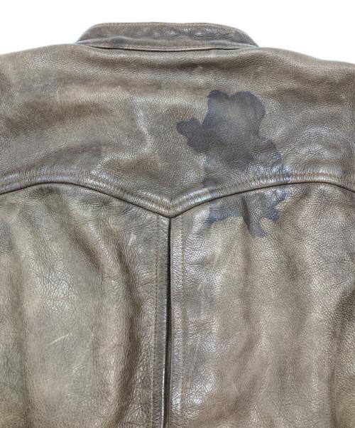 RRL（ダブルアールエル）RRL (ダブルアールエル) FISHER LEATHER JACKET/フィッシャーレザージャケット ブラウン サイズ:XSの古着・服飾アイテム