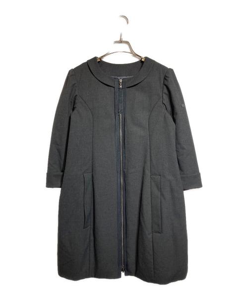 FOXEY NEWYORK（フォクシーニューヨーク）FOXEY NEWYORK (フォクシーニューヨーク) タキシードコクーンコート グレー サイズ:38の古着・服飾アイテム