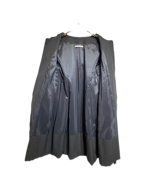 FOXEY NEWYORK（フォクシーニューヨーク）FOXEY NEWYORK (フォクシーニューヨーク) タキシードコクーンコート グレー サイズ:38の古着・服飾アイテム