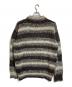 RAF SIMONS (ラフシモンズ) Striped Roundneck Sweater With Polaroids/ストライプドラウンドネックセーターウィズポラロイズ ブラウン サイズ:L：37000円