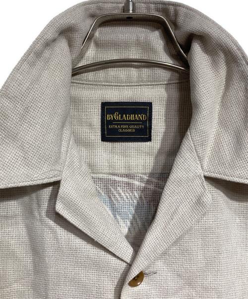 GLAD HAND（グラッドハンド）GLAD HAND (グラッドハンド) Tropical L/S Back Panel Shirts/トロピカル・ロングスリーブ・バックパネル・シャツ ベージュ サイズ:Lの古着・服飾アイテム