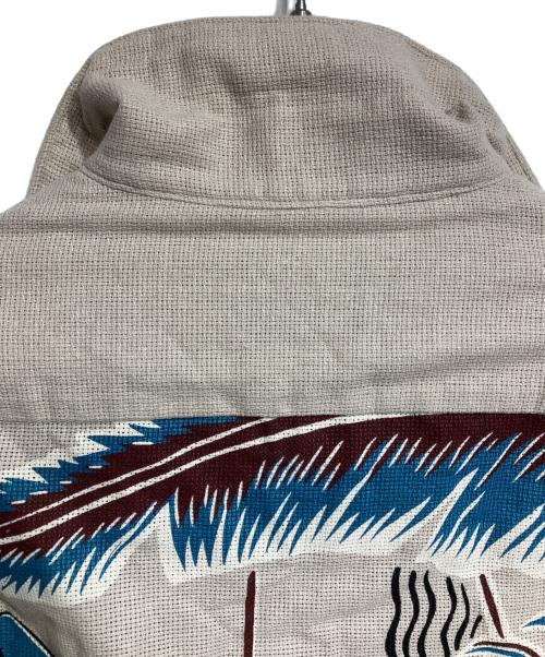 GLAD HAND（グラッドハンド）GLAD HAND (グラッドハンド) Tropical L/S Back Panel Shirts/トロピカル・ロングスリーブ・バックパネル・シャツ ベージュ サイズ:Lの古着・服飾アイテム