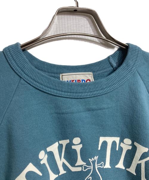 WEIRDO（ウィアード）WEIRDO (ウィアード) TIKITIKI SURF CLUB - S/S SWEAT/ティキティキ サーフクラブ - ショートスリーブ グリーン サイズ:Sの古着・服飾アイテム