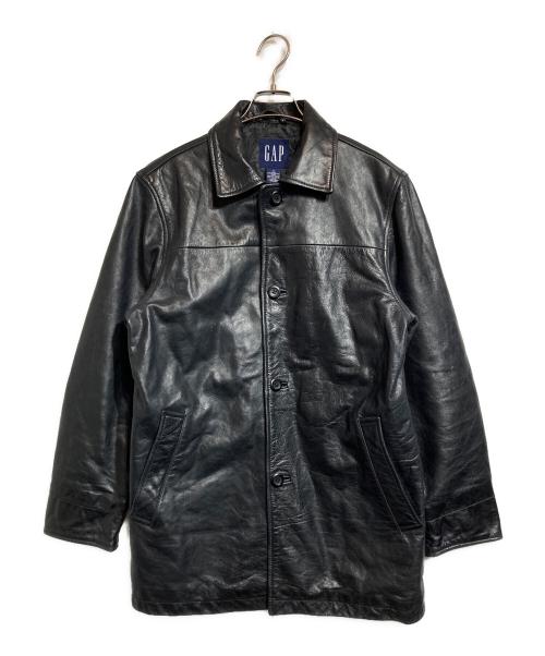 GAP（ギャップ）GAP (ギャップ) レザーカーコート ブラック サイズ:Sの古着・服飾アイテム