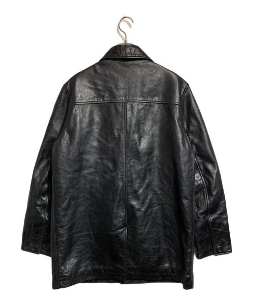 GAP（ギャップ）GAP (ギャップ) レザーカーコート ブラック サイズ:Sの古着・服飾アイテム