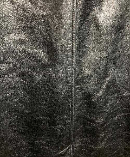 GAP（ギャップ）GAP (ギャップ) レザーカーコート ブラック サイズ:Sの古着・服飾アイテム