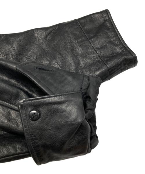 GAP（ギャップ）GAP (ギャップ) レザーカーコート ブラック サイズ:Sの古着・服飾アイテム