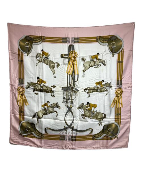 HERMES（エルメス）HERMES (エルメス) シルクスカーフ/ジャンピングルドゥ ピンクの古着・服飾アイテム