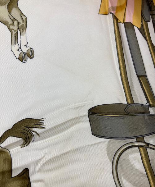 HERMES（エルメス）HERMES (エルメス) シルクスカーフ/ジャンピングルドゥ ピンクの古着・服飾アイテム