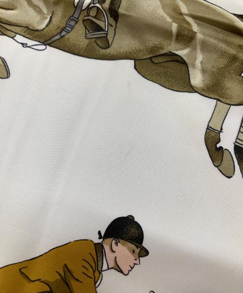 HERMES（エルメス）HERMES (エルメス) シルクスカーフ/ジャンピングルドゥ ピンクの古着・服飾アイテム