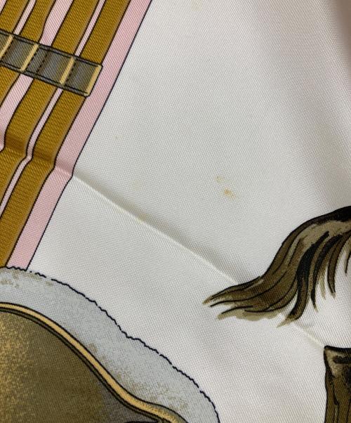 HERMES（エルメス）HERMES (エルメス) シルクスカーフ/ジャンピングルドゥ ピンクの古着・服飾アイテム