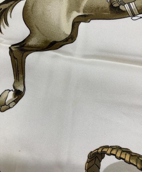 HERMES（エルメス）HERMES (エルメス) シルクスカーフ/ジャンピングルドゥ ピンクの古着・服飾アイテム