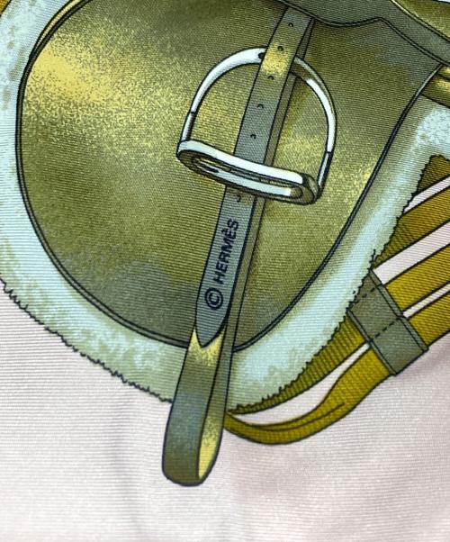 HERMES（エルメス）HERMES (エルメス) シルクスカーフ/ジャンピングルドゥ ピンクの古着・服飾アイテム