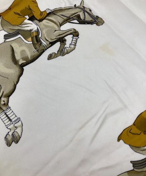 HERMES（エルメス）HERMES (エルメス) シルクスカーフ/ジャンピングルドゥ ピンクの古着・服飾アイテム