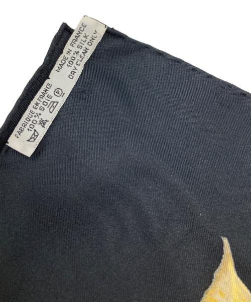 HERMES（エルメス）HERMES (エルメス) シルクスカーフ/トゥールビヨン ブラックの古着・服飾アイテム