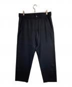 COMME des GARCONS SHIRTコムデギャルソンシャツ）の古着「サイドボタンウールツイルパンツ」｜ブラック