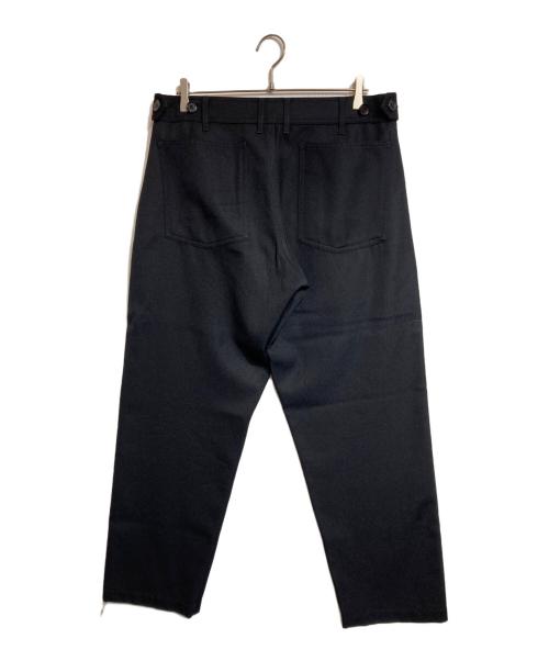 COMME des GARCONS SHIRT（コムデギャルソンシャツ）COMME des GARCONS SHIRT (コムデギャルソンシャツ) サイドボタンウールツイルパンツ ブラック サイズ:Sの古着・服飾アイテム