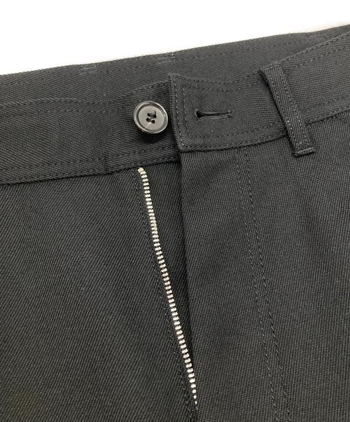 COMME des GARCONS SHIRT（コムデギャルソンシャツ）COMME des GARCONS SHIRT (コムデギャルソンシャツ) サイドボタンウールツイルパンツ ブラック サイズ:Sの古着・服飾アイテム