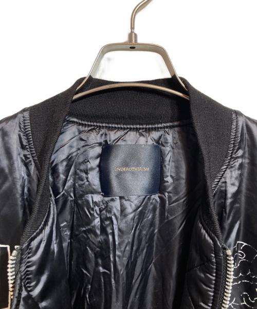 UNDERCOVERISM（アンダーカバーイズム）UNDERCOVERISM (アンダーカバーイズム) MA-1 中綿ジャケット ブラック サイズ:3の古着・服飾アイテム