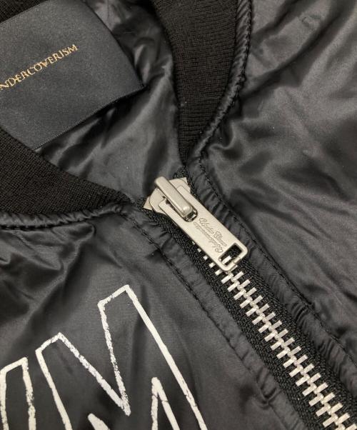 UNDERCOVERISM（アンダーカバーイズム）UNDERCOVERISM (アンダーカバーイズム) MA-1 中綿ジャケット ブラック サイズ:3の古着・服飾アイテム