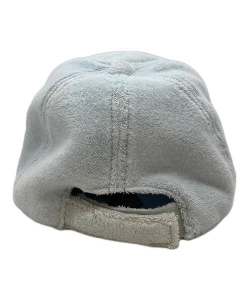 MIU MIU（ミュウミュウ）MIU MIU (ミュウミュウ) ロゴパイルベースボールキャップ ブルー サイズ:Sの古着・服飾アイテム