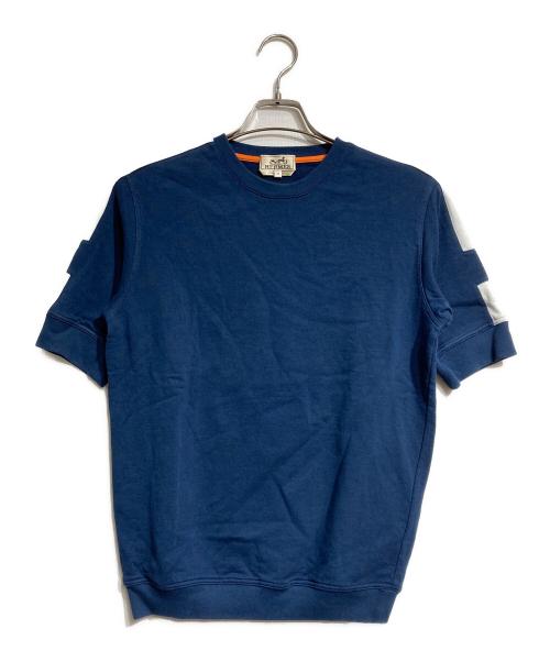 HERMES（エルメス）HERMES (エルメス) サイドH半袖スウェット/Sweat ブルー サイズ:XSの古着・服飾アイテム