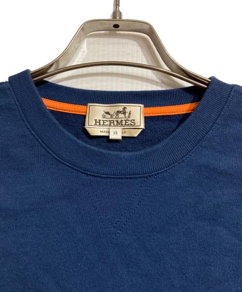 HERMES（エルメス）HERMES (エルメス) サイドH半袖スウェット/Sweat ブルー サイズ:XSの古着・服飾アイテム
