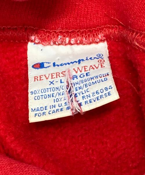Champion（チャンピオン）Champion (チャンピオン) USA製リバースウィーブフーディー レッド サイズ:XLの古着・服飾アイテム