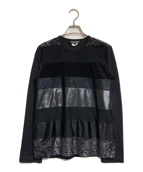 COMME des GARCONS（コムデギャルソン）COMME des GARCONS (コムデギャルソン) 異素材切替L/S Tee ブラック サイズ:Mの古着・服飾アイテム