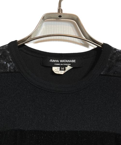 COMME des GARCONS（コムデギャルソン）COMME des GARCONS (コムデギャルソン) 異素材切替L/S Tee ブラック サイズ:Mの古着・服飾アイテム