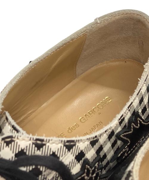 COMME des GARCONS（コムデギャルソン）COMME des GARCONS (コムデギャルソン) チェックウエスタンシューズ ブラック サイズ:24の古着・服飾アイテム