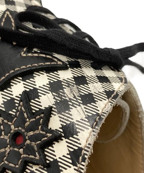 COMME des GARCONS（コムデギャルソン）COMME des GARCONS (コムデギャルソン) チェックウエスタンシューズ ブラック サイズ:24の古着・服飾アイテム