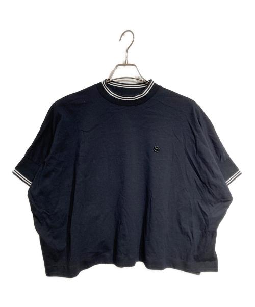 sacai（サカイ）sacai (サカイ) コットンジャージープルオーバー/Cotton Jersey Pullover ブラック サイズ:1の古着・服飾アイテム