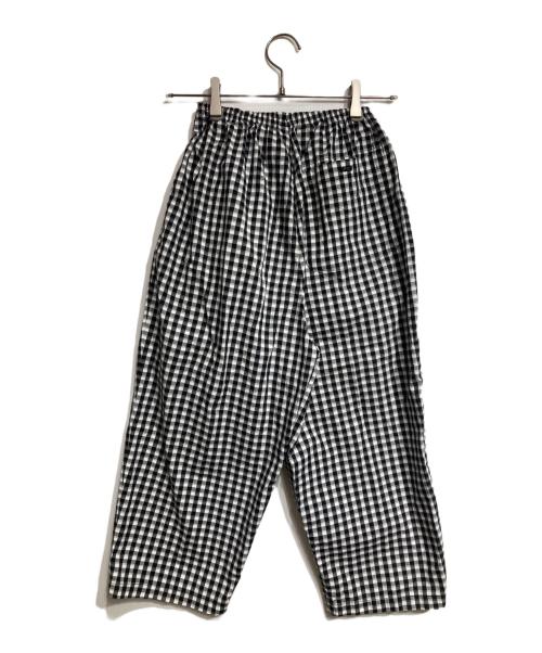 Porter Classic（ポータークラシック）Porter Classic (ポータークラシック) GINGHAM CHECK PEACE PANTS/ギンガムチェック ピースパンツ ブラック×ホワイト サイズ:XSの古着・服飾アイテム