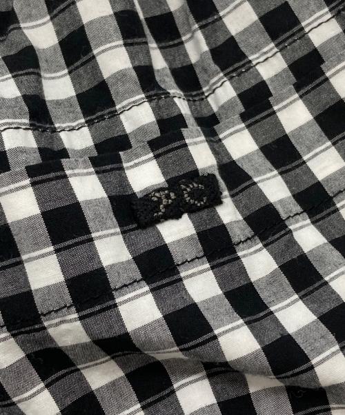Porter Classic（ポータークラシック）Porter Classic (ポータークラシック) GINGHAM CHECK PEACE PANTS/ギンガムチェック ピースパンツ ブラック×ホワイト サイズ:XSの古着・服飾アイテム