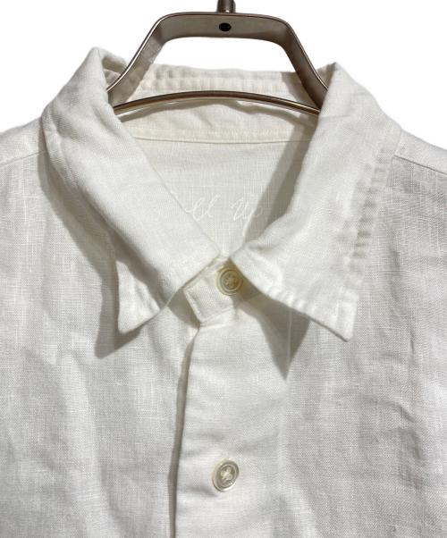 Porter Classic（ポータークラシック）Porter Classic (ポータークラシック) roll up linen shirt / ロールアップリネンシャツ ホワイト サイズ:XSの古着・服飾アイテム