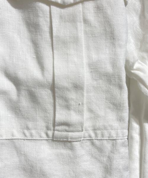Porter Classic（ポータークラシック）Porter Classic (ポータークラシック) roll up linen shirt / ロールアップリネンシャツ ホワイト サイズ:XSの古着・服飾アイテム