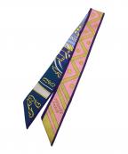 HERMESエルメス）の古着「ツイリースカーフ」｜パープル×ピンク