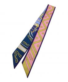 HERMES（エルメス）の古着「ツイリースカーフ」｜パープル×ピンク