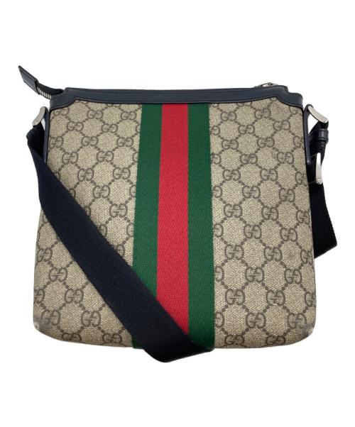 GUCCI（グッチ）GUCCI (グッチ) GGキャンバスシェリーラインショルダーバッグ ベージュの古着・服飾アイテム