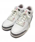 NIKEナイキ）の古着「Air Jordan 3 Retro/エアジョーダン3レトロ」｜ホワイト