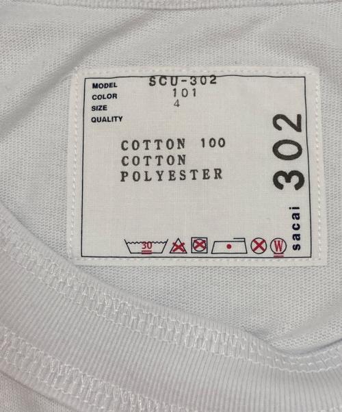 sacai（サカイ）sacai (サカイ) T-Shirt Long Sleeve/Tシャツロングスリーブ ホワイト サイズ:4の古着・服飾アイテム