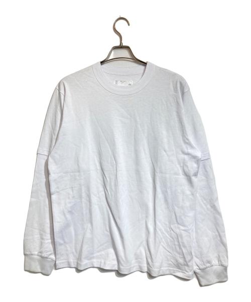 sacai（サカイ）sacai (サカイ) T-Shirt Long Sleeve/Tシャツロングスリーブ ホワイト サイズ:4の古着・服飾アイテム
