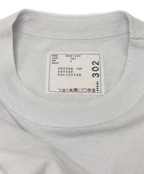 sacai（サカイ）sacai (サカイ) T-Shirt Long Sleeve/Tシャツロングスリーブ ホワイト サイズ:4の古着・服飾アイテム