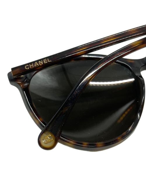 CHANEL（シャネル）CHANEL (シャネル) パントシェイプサングラス ブラウン サイズ:54□17-140の古着・服飾アイテム