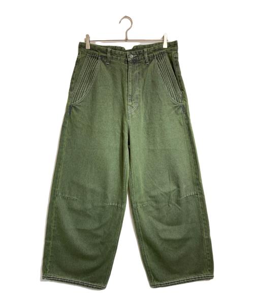 PARANOID（パラノイド）PARANOID (パラノイド) TATAMI BAGGY DENIM/畳バギーデニム グリーン サイズ:Mの古着・服飾アイテム